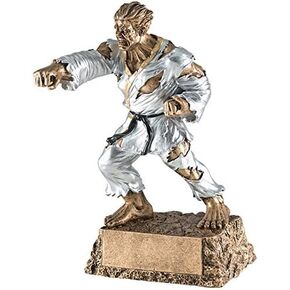 Decade Awards Karate Monster Trophy - 6.75 Inch Tall | Engraved Triumphant Beast Martial Arts Award - Customize Now in Saudi Arabia