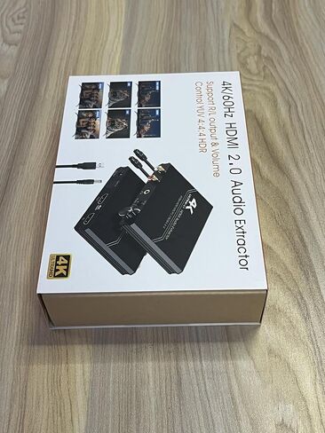 2.0 مستخرج الصوت ، محول الصوت 4K HDMI إلى HDMI + بصري SPDIF TOSLINK + 3.5 مم ستيريو + RCA L/R مع دعم التحكم في مستوى الصوت 4K@60Hz HDCP 2.2 HDR 3D YUV 4: 4: 4: 4 in Saudi Arabia