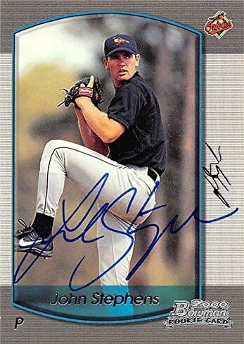 John Stephens autographed Baseball Card (Baltimore Orioles) 2000 Bowman Rookie #50 - Football Slabbed Autographed Rookie Cards in Saudi Arabia