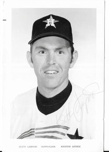 Keith Lampard Rare Houston Astros وقعت بطاقة صور 3x5 in Saudi Arabia