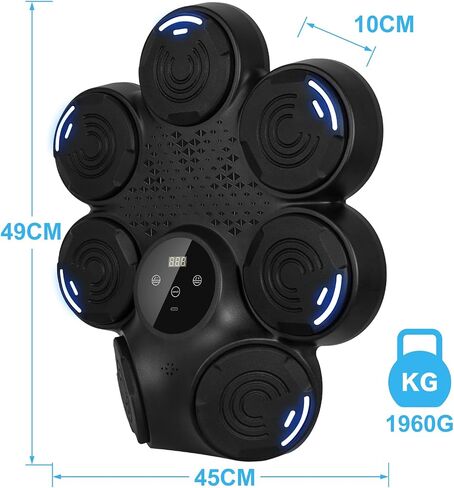 Smart Boxing Machine, 9 Speed-Modes Interactive Punching Trainer with Gloves, Music Boxing Machine Punching Equipment, Home Workout Boxing Target Machine with Wall Mounted in Saudi Arabia