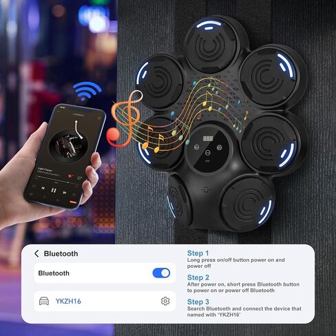 Smart Boxing Machine, 9 Speed-Modes Interactive Punching Trainer with Gloves, Music Boxing Machine Punching Equipment, Home Workout Boxing Target Machine with Wall Mounted in Saudi Arabia
