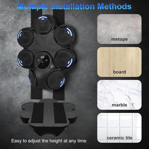 Smart Boxing Machine, 9 Speed-Modes Interactive Punching Trainer with Gloves, Music Boxing Machine Punching Equipment, Home Workout Boxing Target Machine with Wall Mounted in Saudi Arabia