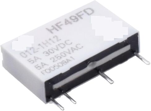 5Pcs/Lot Sale Relay 12V HF49FD-005-1H12 HF49FD-012-1H12 HF49D-024-1H12 4PIN 5A Relay 5V 12V 24V(24V) in Saudi Arabia