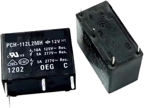 Relay PCH-112L2MH PCH112L2MH 12V DCV12 12DCV 10A 4PIN (5pcs) in Saudi Arabia
