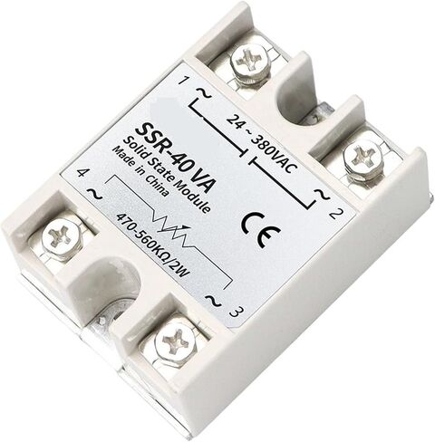 Relay SSR-10VA SSR-25VA SSR-40VA 10A 25A 40A Relais Regulator 24-380VAC Output SSR 10VA 25VA 40VA 50VA 60VA 100VA(SSR-80VA) in Saudi Arabia