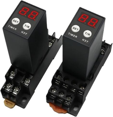 H3Y-2/H3Y-4 مرحلة التتابع الوقت التحكم في الوقت تأخير 12V24V220V مع المقبس الأساسي PYF08A/14A (DC12V ، H3Y-4) in Saudi Arabia