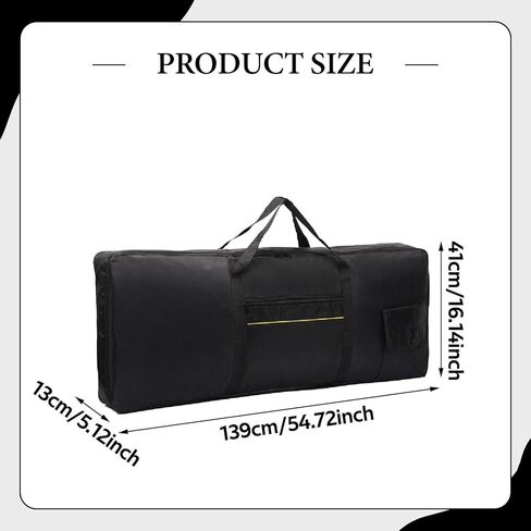 88 Key Keyboard Case, Electric Piano Keyboard Gig Bag with Handle, Waterproof & Thickened Oxford Cloth Keyboard Handbag for Concert Music Studio in Saudi Arabia