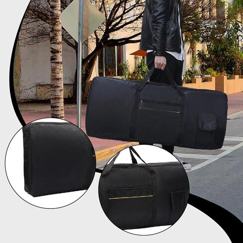 88 Key Keyboard Case, Electric Piano Keyboard Gig Bag with Handle, Waterproof & Thickened Oxford Cloth Keyboard Handbag for Concert Music Studio in Saudi Arabia