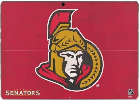 Skinit Decal Tablet Skin Compatible with Surface Pro 9 - Officially Licensed NHL Ottawa Senators Distressed Design in Saudi Arabia