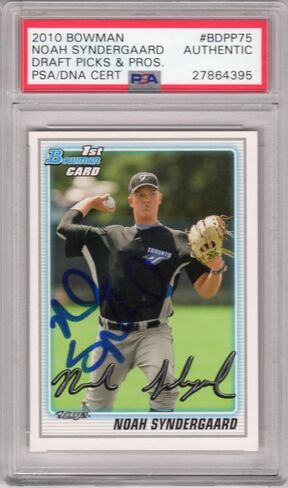 Noah Syndergaard Toronto Jays 2010 Bowman RC وقع توقيع PSA DNA - بطاقات موقعة بالبيسبول in Saudi Arabia