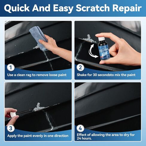 Boat Paint White Touch Up Pen High-Gloss White Boat Scratch Repair Marine Topside Bottom Enamel Marine Repair for Boats, Wood, Fiberglass, Aluminum, Metals Water-Based 30ml 1.5 oz in Saudi Arabia