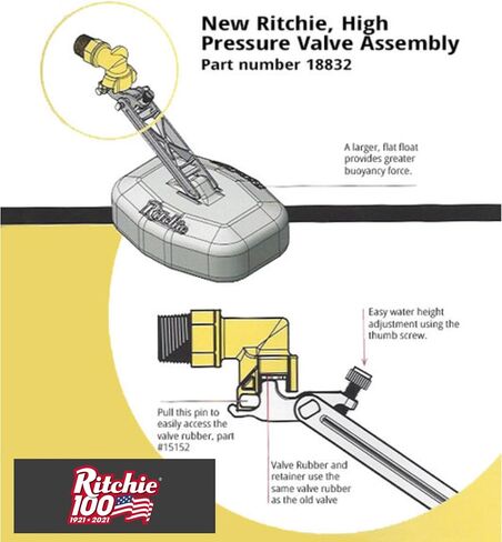 ريتشي - 3/4 ″ HP Valve Assembly 18832 in Kuwait