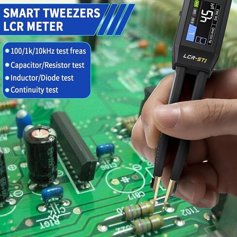 LCR Meter Multimeter Multimeter 10khz LCR Meter Tweezer مع دقة SMD Smd Mini Mini Mini لتردد جهد الحث ESR المقاوم ESR in Kuwait