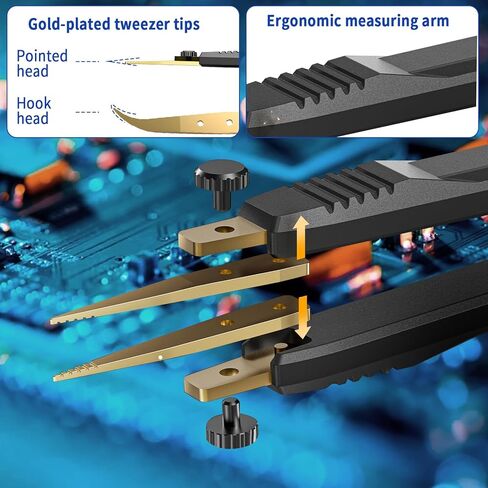 LCR Meter Multimeter Multimeter 10khz LCR Meter Tweezer مع دقة SMD Smd Mini Mini Mini لتردد جهد الحث ESR المقاوم ESR in Kuwait