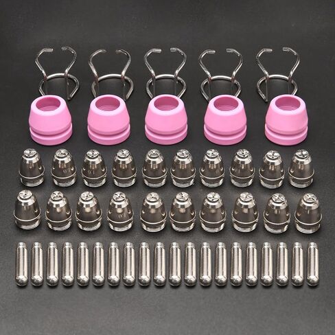 Ag60p Plasma Cutter Association ، Plasma Cutter Tips Foresles Coups Cups Kit 50pcs ، Ag60 WSD60 Ag55 Ag60p Plasma Torch Counstips in Saudi Arabia