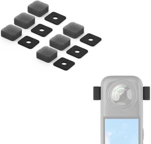 لـ Insta360 X5 x4 x3 MIC Muff - صوت واضح بلوري في أي رياح （6pcs) in Saudi Arabia