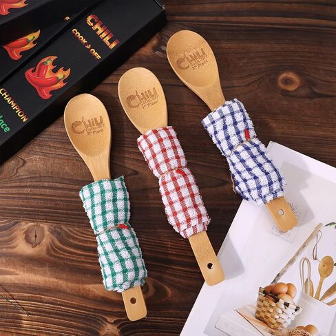 3pcs Chili Cook Off Juds ، 1st 3rd Place Wooden Spoon Award Award Trophy Trophy Trophy Trophy Trophy Chili Cookoff Gifts For Men Women Festivals Supplies Supplies in Saudi Arabia