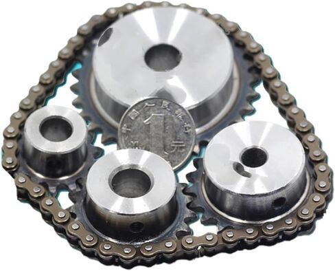 Steel Motor Drive Gear 1pc 04C Chain Gear Steel 10-24 Tooth Industrial Sprocket Wheel Motor Chain Drive Sprocket Tooth Bore 12mm Pitch 6.35mm(18 Teeth) in Saudi Arabia