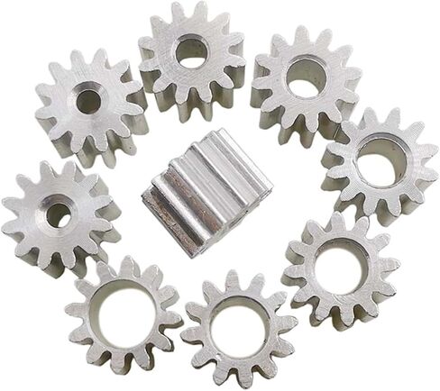 Steel Motor Drive Gear 1pcs Aluminum Alloy Gear 1M 10T 11 Tooth 12 Teeth Motor Shaft Pinion Parts 5mm Hole Accessories(11 Teeth) in Saudi Arabia