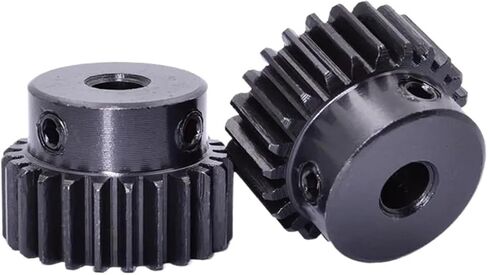 Steel Motor Drive Gear 1Mod Spur Gear Metal Transmission Gear 8mm Bore 45# Steel 1M 15 Tooth-35 Tooth Pinion Gear Metal Mod 1 Motor Gear(18 Teeth) in Saudi Arabia