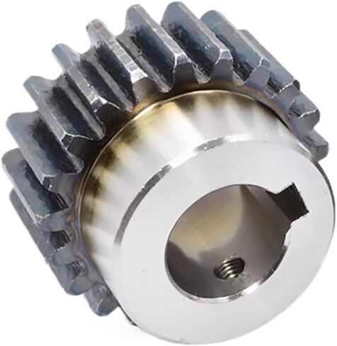 Steel Motor Drive Gear 1pcs 2M 26T Spur Gear Keyway Bore12/14/15~25mm Steel Metal Motor Gear with Step Transmission Accessories(25mm-Keyway 8x3.3mm) in Saudi Arabia