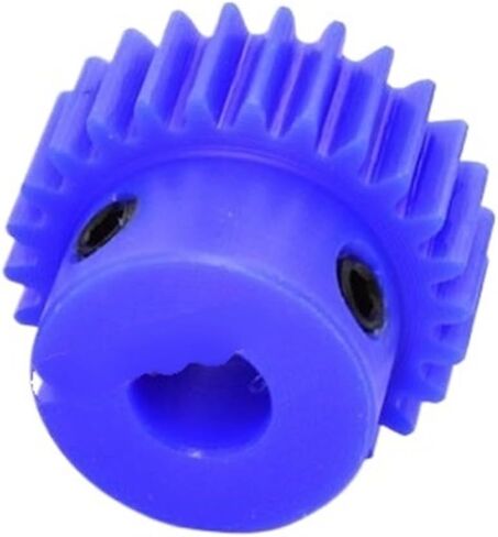 Steel Motor Drive Gear 1pcs Blue Nylon Spur Gear Pinion 1.5M 15 Tooth-30 Tooth Motor Gear with Step Plastic Gear Bore Size 6mm(28 Teeth) in Saudi Arabia