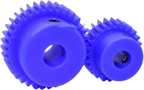 Steel Motor Drive Gear 1pcs Blue Nylon Spur Gear Pinion 1.5M 15 Tooth-30 Tooth Motor Gear with Step Plastic Gear Bore Size 6mm(28 Teeth) in Saudi Arabia