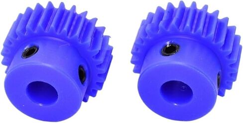 Steel Motor Drive Gear 1pcs Blue Nylon Spur Gear Pinion 1.5M 15 Tooth-30 Tooth Motor Gear with Step Plastic Gear Bore Size 6mm(28 Teeth) in Saudi Arabia