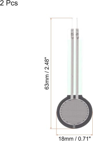 MECCANIXITY Thin Film Pressure Sensor, FSR402B 20g-6Kg Force Sensing Resistor Stress Test Sensor Pad for Smart Home, Instruments, 2 Pack in Saudi Arabia