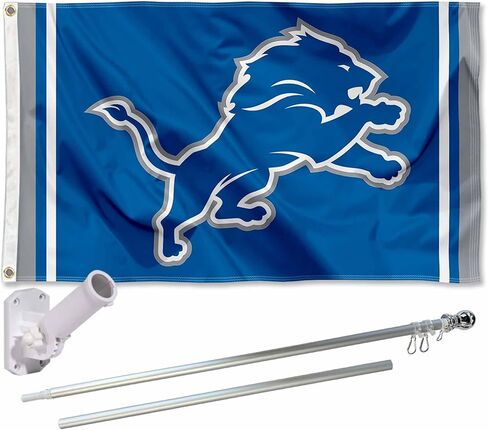WinCraft Detroit Lions Flag Pole and Bracket Mount Kit in Saudi Arabia