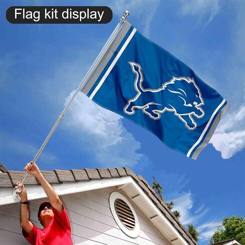 WinCraft Detroit Lions Flag Pole and Bracket Mount Kit in Saudi Arabia