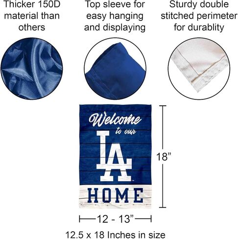 Los Angeles Dodgers Welcome To Our Home Double Sided Garden Flag in Saudi Arabia