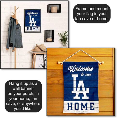 Los Angeles Dodgers Welcome To Our Home Double Sided Garden Flag in Saudi Arabia