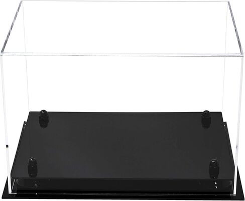 Clear Acrylic Baseball Glove Display Case with Silver Risers (A018/V40) in Saudi Arabia