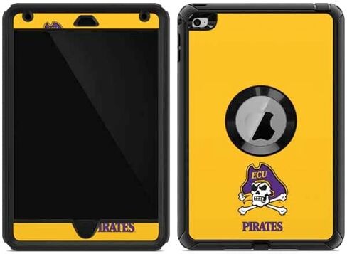 Skinit Decal Skin Compatible with OtterBox Defender iPad Mini 4 - Officially Licensed College ECU Pirates Logo Yellow Design in Saudi Arabia