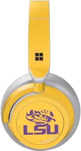 Skinit Decal Audio Skin Compatible with Surface Headphones - Officially Licensed LSU Tiger Eye Logo Yellow Design in Saudi Arabia