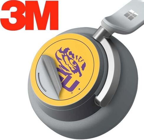 Skinit Decal Audio Skin Compatible with Surface Headphones - Officially Licensed LSU Tiger Eye Logo Yellow Design in Saudi Arabia