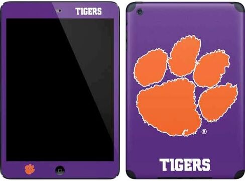 Skinit Decal Tablet Skin Compatible with iPad Mini (1st & 2nd Gen) - Officially Licensed College Clemson Tiger Print Purple Design in Saudi Arabia