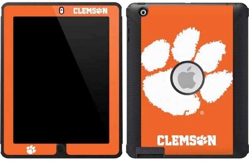 Skinit Decal Skin Compatible with OtterBox Defender iPad 2/3/4th Gen - Officially Licensed College Clemson Tiger Print Design in Saudi Arabia