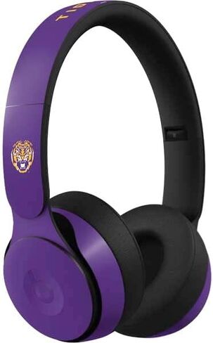 Skinit Decal Audio Skin Compatible with Beats Solo Pro - Officially Licensed LSU Geaux Tigers Design in Saudi Arabia