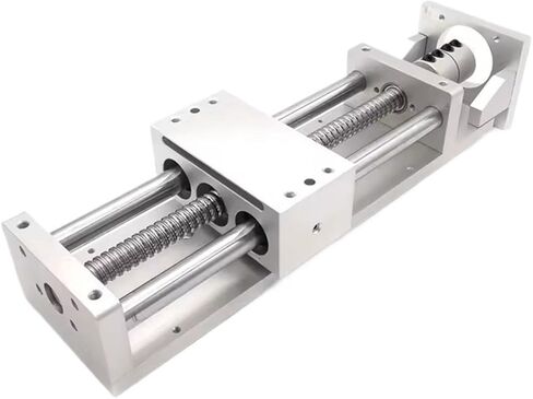 Axis Sliding Table Optical Axis Linear Guide Stage with Dust Cover Handwheel 100-700mm Stroke SFU1605 BallScrew(Effective 500mm) in Kuwait