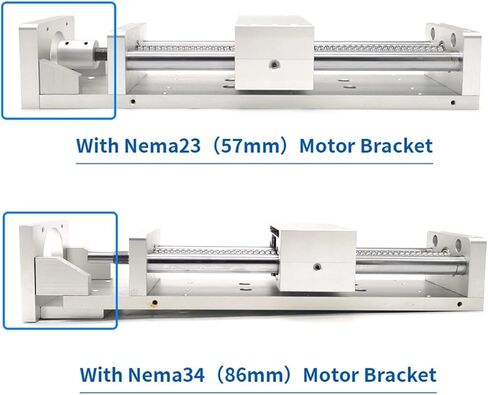 Axis Sliding Table Optical Axis Linear Guide Stage with Dust Cover Handwheel 100-700mm Stroke SFU1605 BallScrew(Effective 500mm) in Kuwait