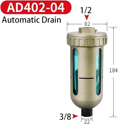 1/2 Electronic Drain Valve Air Compressor Filter Dry Air Storage Tank Drain Cooler Dry Electromechanical Magnetic Valve 220v(Automatic Drain) in Kuwait