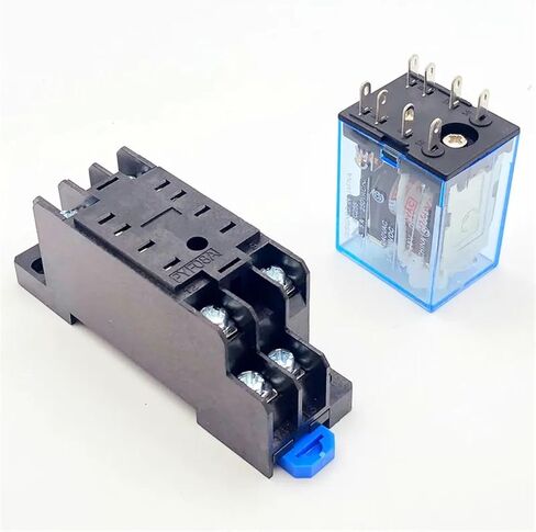 10 PCS,8/11/14Pin,with Base,DPDT,Miniature Coil Generalelectromagnetic Intermediate Relay,5A,Electrical Equipment Control Switch(MY3NJ - 11Pin,10pcs (AC110V)) in Saudi Arabia