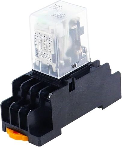 HH54P My4nj Plug-in Relay PYF14A DC 12V 24V 36V 48V 110V 220V DC/AC 5A Contact 14Pins 4PDT (DC ، 24V) in Saudi Arabia