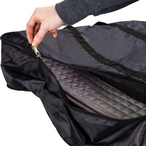 Dura-Tech Multi-Compartment English English Pad Bag | اللون الأسود | الحفاظ على وسادات سرج الحصان | حقيبة متعددة الأجزاء | جرومة تداول الهواء | مواد 420D متينة in Kuwait