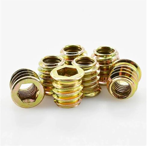 M4 M5 M6 M8 M10 Nut Nut zinc hex Drive Insert Nuts T-Type Woodworking Wood Isertnut Desk Desk Cairser in Kuwait