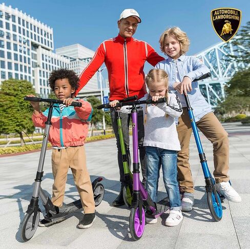 Lamborghini Kick Scooters for Kids Ages 8-12 - Premium Kids Scooter with Foldable Aluminum Frame and Adjustable Handlebars in Saudi Arabia