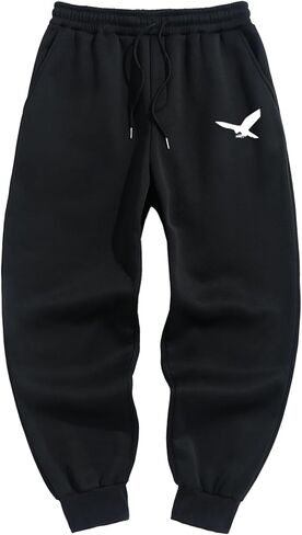 ZAFUL Men's Graphic Sweatpants Drawstring Casual Joggers Pants Baggy Straight Gym Running Workout Pants with Pocket in Saudi Arabia